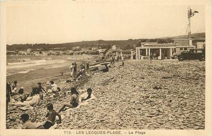 / CPA FRANCE 83 "Saint Cyr, Les Lecques la plage"