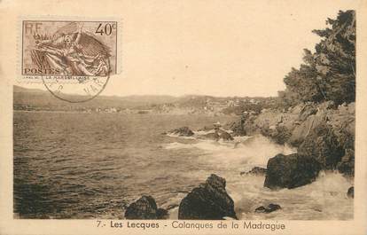 / CPA FRANCE 83 "Saint Cyr, Les Lecques, calanques de la Madrague"
