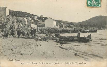 / CPA FRANCE 83 "Saint Cyr sur Mer, ruines de Tauroëntum"
