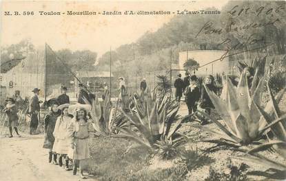 CPA FRANCE 83 "Toulon Mourillon, Jardin d'Acclimatation, le Tennis"