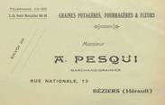 34 Herault CPA FRANCE 83 "Béziers, A. Pesqui, marchand Grainier"