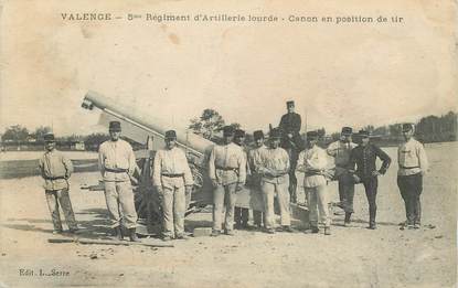 CPA FRANCE 26 "Valence, 5eme régiment d'Artillerie lourde"