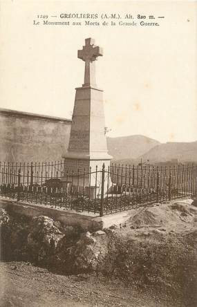 CPA FRANCE 06 "Gréolières, monument aux morts"