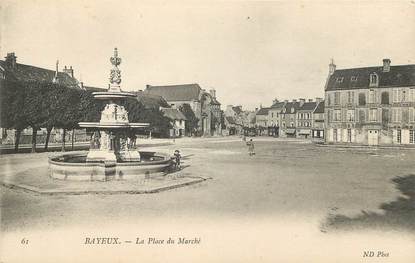 / CPA FRANCE 14 "Bayeux, la place du marché"