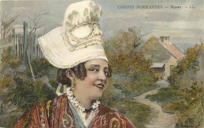 / CPA FRANCE 14 "Bayeux, Coiffes Normandes" / FOLKLORE
