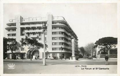 CPSM FRANCE 06 "Nice, le Forum et boulevard Gambetta"