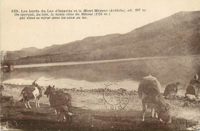 / CPA FRANCE 07 "Les Bords du Lac d'issariès et le Mont Mezenc" / CHEVRE