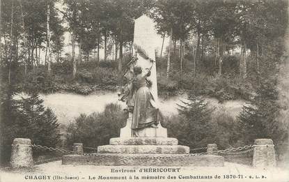 CPA FRANCE 70 "Chagey, monument aux morts" / GUERRE 1870