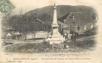 CPA ALGERIE "Margueritte, monument aux morts" / GEISER