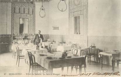 CPA ALGERIE "Beni Ounif, Hotel du Sahara" / GEISER