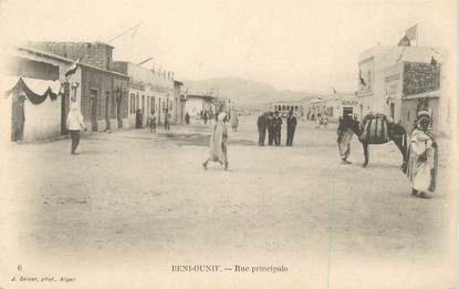 CPA ALGERIE "Beni Ounif, rue principale" / GEISER