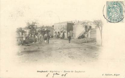 CPA ALGERIE "Boghari, rte de Laghouat" / GEISER