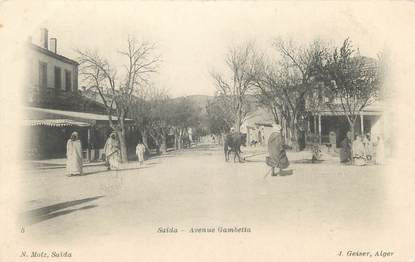 CPA ALGERIE "Saïda, avenue gambetta" / GEISER