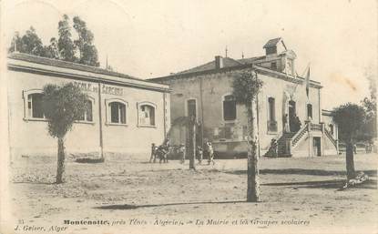 CPA ALGERIE "Montenotte, la mairie et les groupes scolaires" / GEISER
