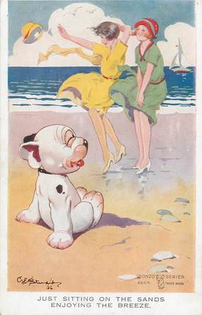 CPA CHIEN / ILLUSTRATEUR BONZO