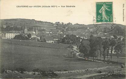 / CPA FRANCE 43 "Craponne sur Arzon, vue générale"