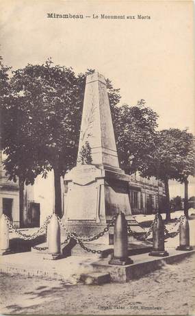 CPA FRANCE 17 "Mirambeau, le monument aux morts"