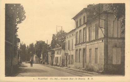 CPA FRANCE 17 "Plassac, grande rue"