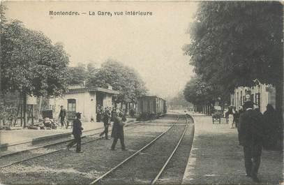 CPA FRANCE 17 "Montendre, la gare"