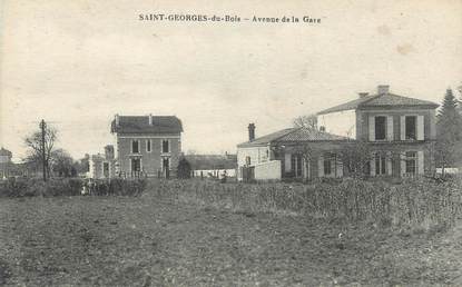 CPA FRANCE 17 "Saint Georges du Bois, avenue de la gare"