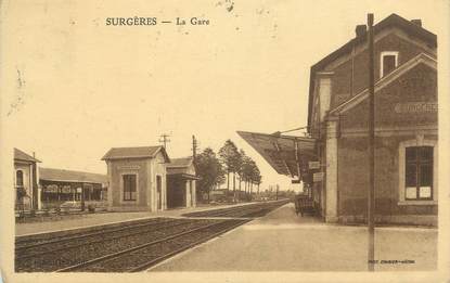 CPA FRANCE 17 "Surgères, la gare"
