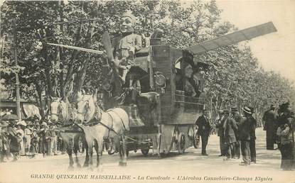 CPA  "Marseille, aérobus Canebière" / CARNAVAL