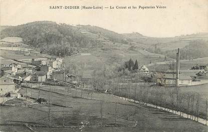 / CPA FRANCE 43 "Saint Didier, le crozet et les papeteries Véron"