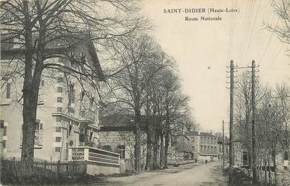 / CPA FRANCE 43 "Saint Didier, route Nationale"