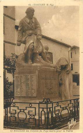 CPA FRANCE 64 "Urrugne, le monument aux morts"