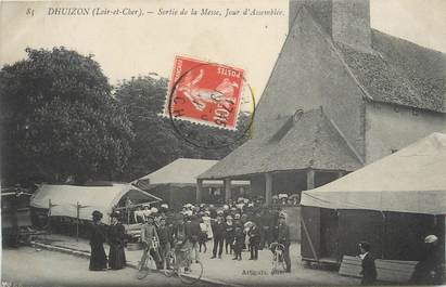 CPA FRANCE 41 " Dhuizon, messe, jour d'assemblée "