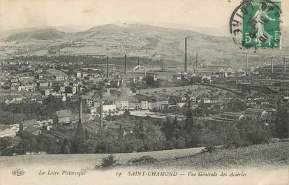 / CPA FRANCE 42 "Saint Chamond, vue générale des Aciéries"