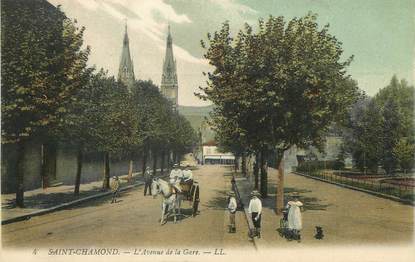 / CPA FRANCE 42 "Saint Chamond, l'avenue de la gare"