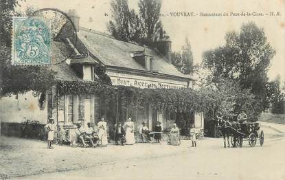 CPA FRANCE 37 " Vouvray, restaurant "