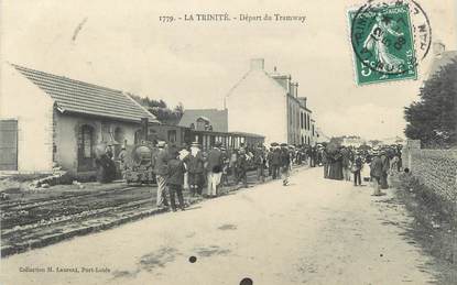 CPA FRANCE 56 " La Trinité " / Tramway