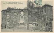 42 Loire / CPA FRANCE 42 "Saint Chamond, place de l'observatoire, ruines du château"