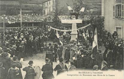 CPA FRANCE 71 " Sainte Cécile la Valouze, monument aux morts "