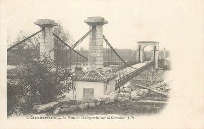 CPA FRANCE 82 "Castelsarrazin, le pont de Belleperche sur la Garonne"