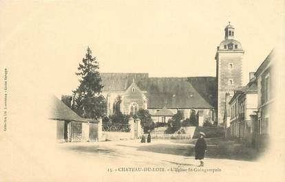 CPA FRANCE 72 "Chateau du Loir, l'Eglise Saint Guingampois"
