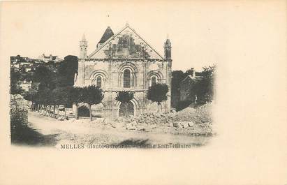 CPA FRANCE 79 "Melles, Eglise Saint Hilaire"