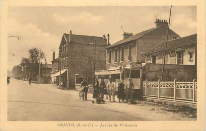 CPA FRANCE 91 " Draveil, avenue de villeneuve "