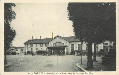 CPA FRANCE 91 "Corbeil, la gare"