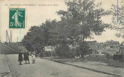 CPA FRANCE 91 "Brétigny sur Orge, avenue de la gare"
