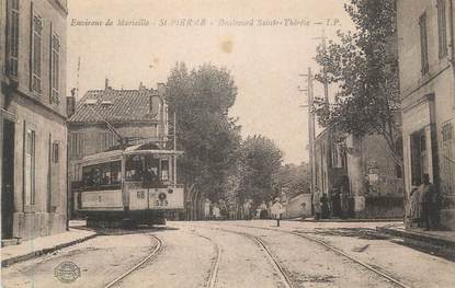 CPA FRANCE 13 "Env. de Marseille, Saint Pierre, Bld Ste Thérese" / TRAMWAY