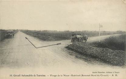 CPA FRANCE 37 "Virage de la Noue, Guérinet, Circuit automobile de Touraine"