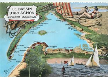 CPSM FRANCE 33 "Bassin d'Arcachon"
