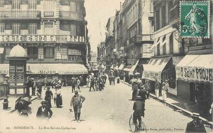 CPSM FRANCE 33 "Bordeaux, la rue Sainte Catherine"