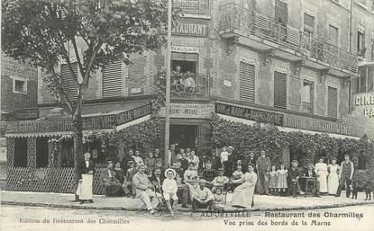 CPA FRANCE 94 "Alfortville, restaurant des Charmilles"