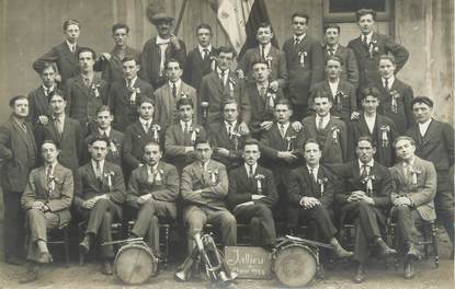 CARTE PHOTO FRANCE 38 "Bourgoin" / 1924