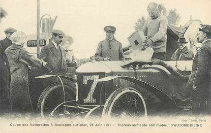 CPA FRANCE 62 "Coupe des Voiturettes à Boulogne sur Mer, 1911" / AUTOMOBILE