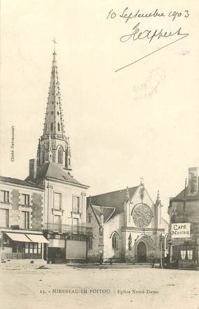 CPA FRANCE 86 "Mirebeau en Poitou, Eglise Notre Dame"